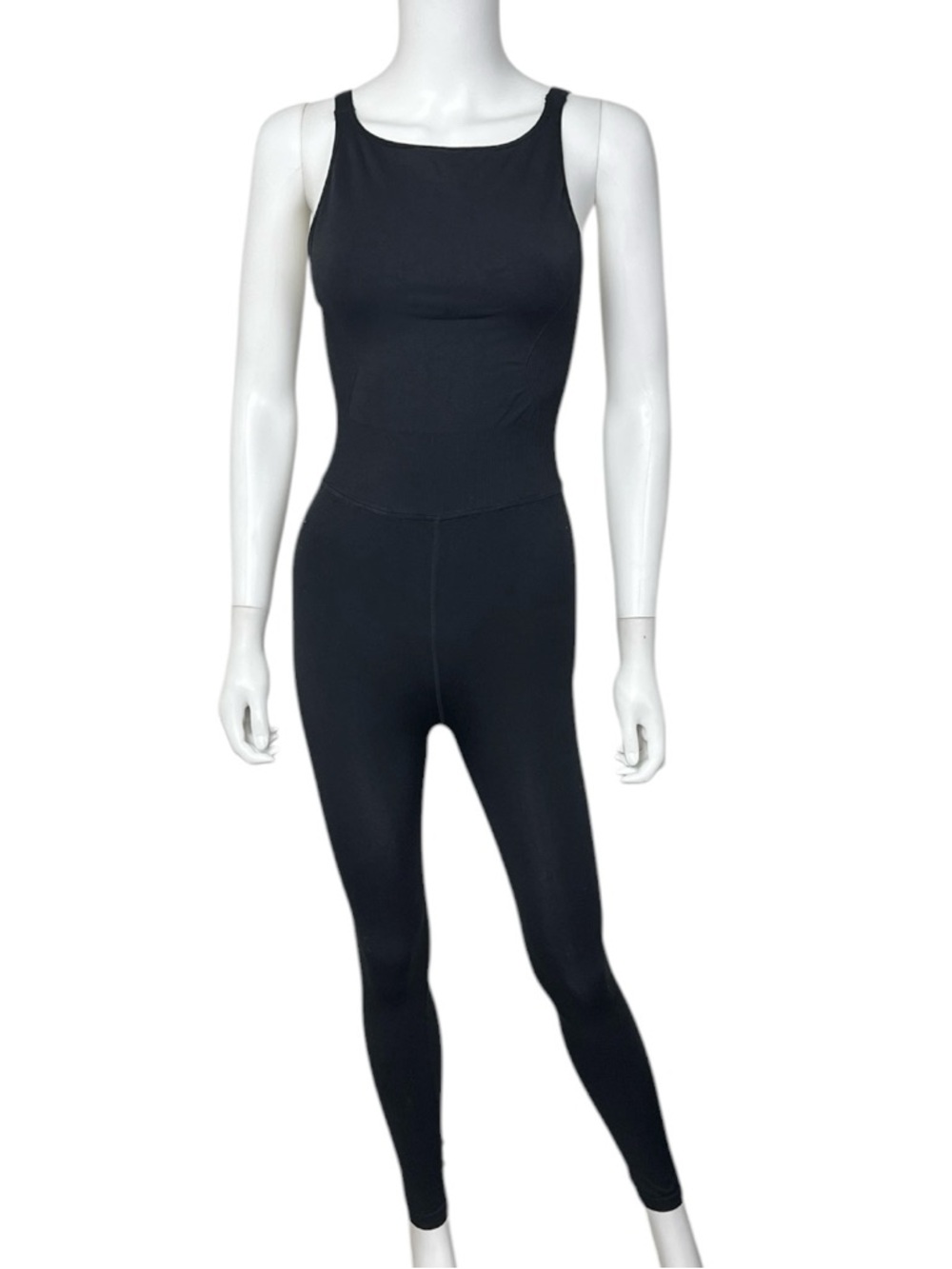 Free People Movement Runsie Black Fitted Tank Jumpsuit size xs/s - Picture 6 of 10